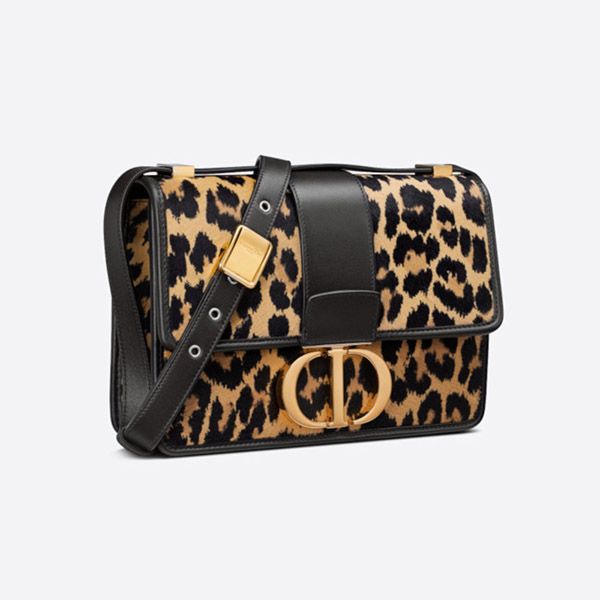 21AW ディオール 30 MONTAIGNE バッグ 偽物 Mizza ポニーヘア カーフスキン M9203UZAB_M918